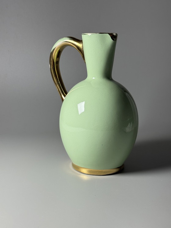 Image 1 of Jarra Boch Frères La Louvière Art Déco de loza, cerámica belga, años 30