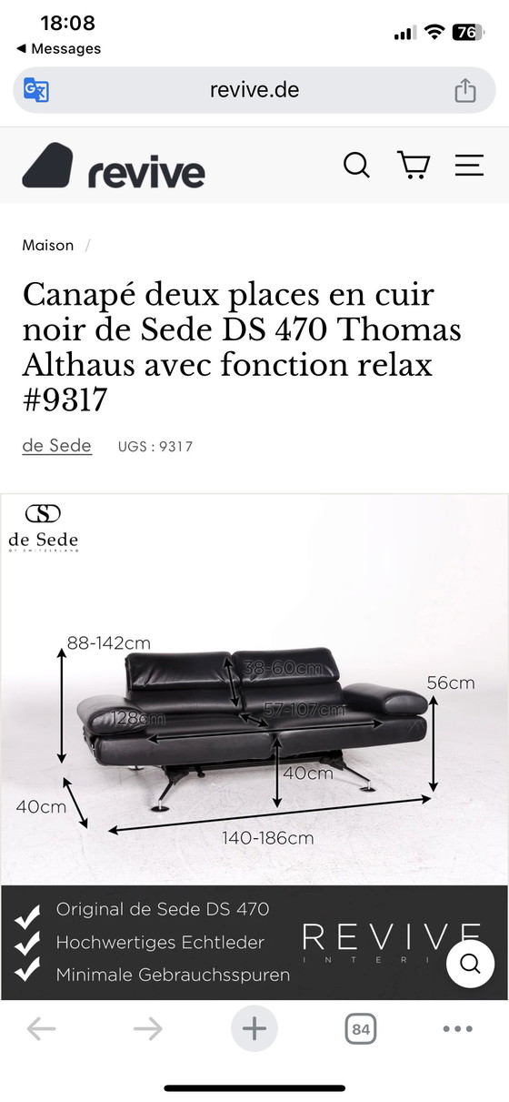 Image 1 of Leren Bank De Sede