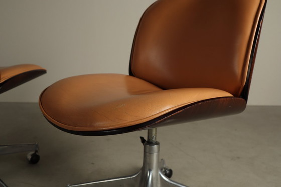 Image 1 of ‘Parioli’-bureaustoelen van Ennio Fazioli voor MIM Roma, Italië, jaren 60