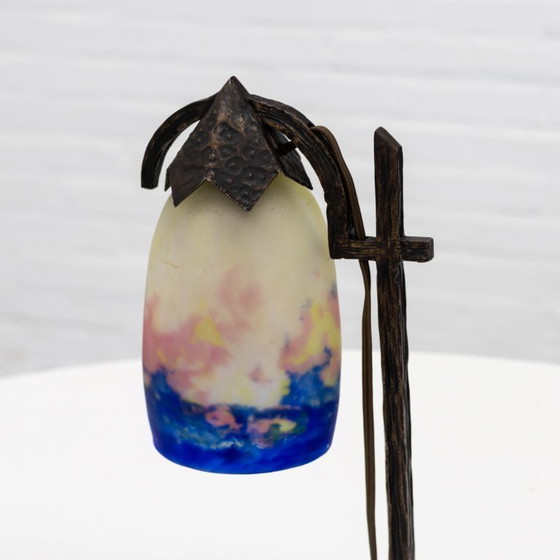 Image 1 of Lámpara de mesa francesa Art Déco Degué