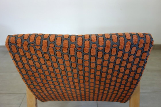 Image 1 of Een paar Bow Wood fauteuils van Steiner, jaren 1950.