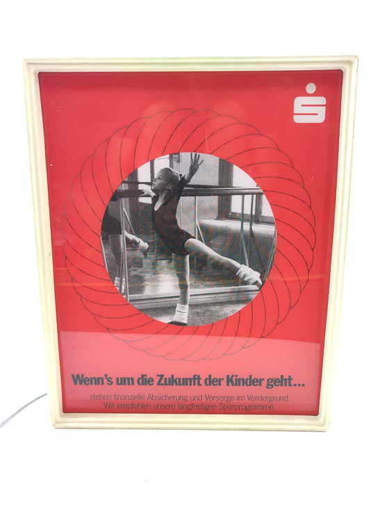 Image 1 of Sparkasse Vintage Neon Sign Germany Bank Advertising