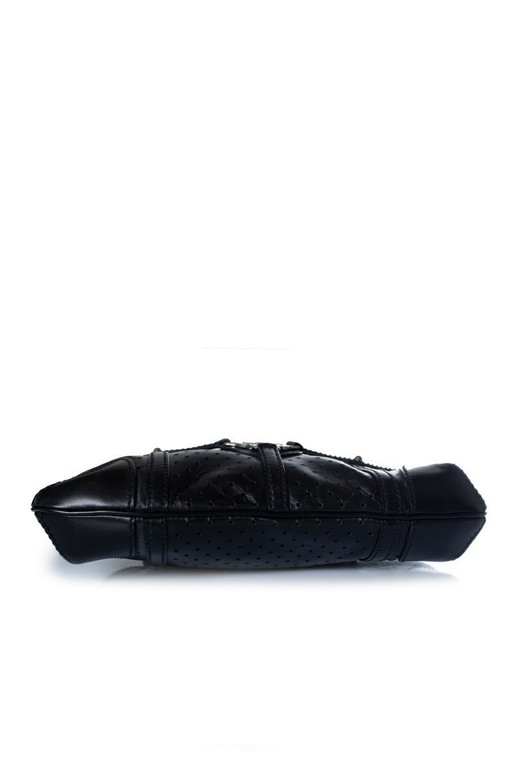 Borsa a mano Gucci in pelle nera traforata con logo GG. – schoudertassen, Calfskin (photo 2 of 9)