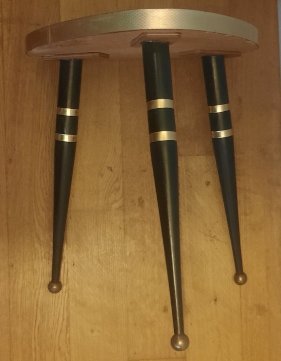 Image 1 of Tavolino laterale vintage speciale a forma di rene