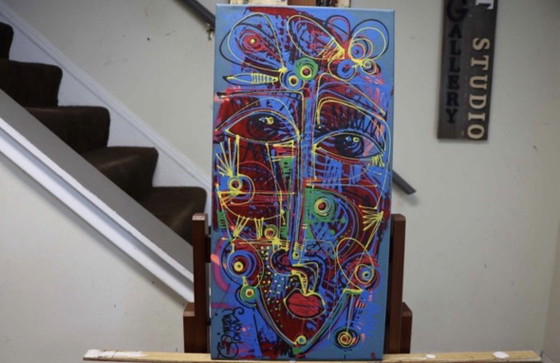 “Miradas Y Flores” Simeon Gonzales – Paintings & Drawings, Canvas (photo 7 of 8)