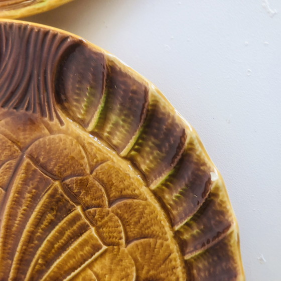 Image 1 of Lot de deux plats poissons Sarreguemines 