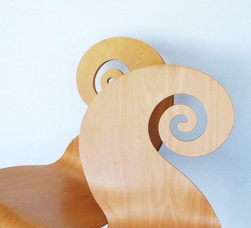 Set of Left and Right Violin Chairs