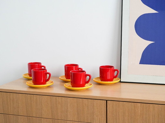 Image 1 of Set of ceramic mugs, Italian design, 1980s, made in Italy
