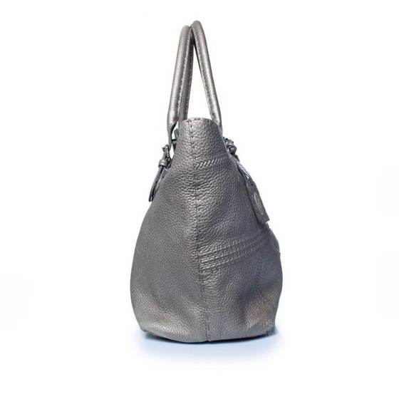 Image 1 of Fendi, silver selleria grand borhese leather handbag