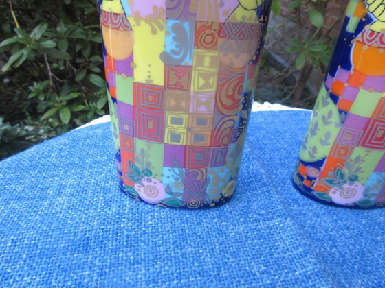 Image 1 of Een paar Rosenthal Bjorn Wiinblad vazen ​​1001 Nachten