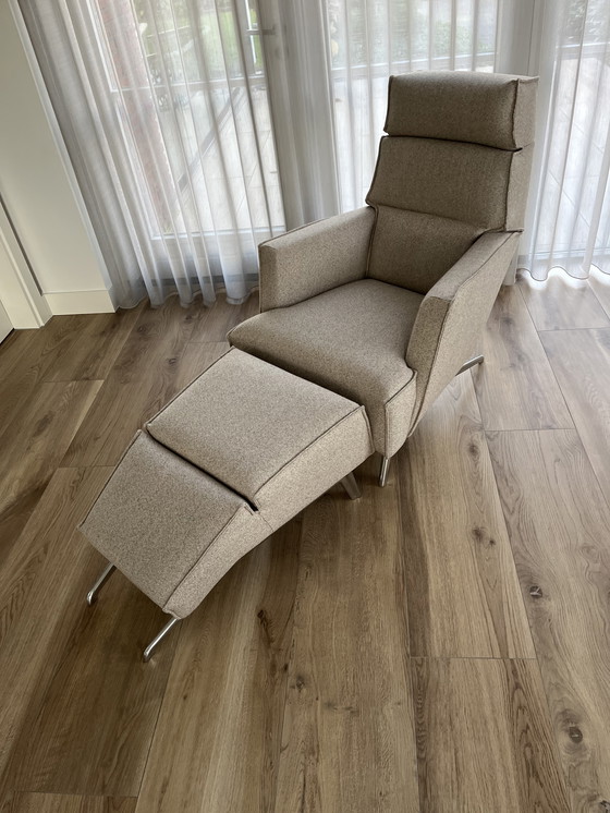 Image 1 of Solo armchair with ottoman Ottoman