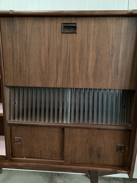 Image 1 of Vintage Mid - Century Teak Wall Cupboard