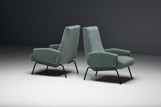 Image 1 of Mid Century Modern Lounge Chairs im Stil von Gastone Rinaldi, Italien, 1950er Jahre