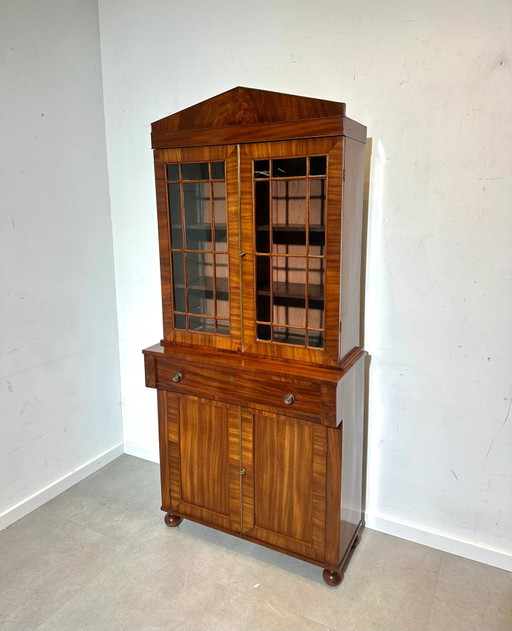 Vitrina antigua de caoba – vitrinekasten, Glass