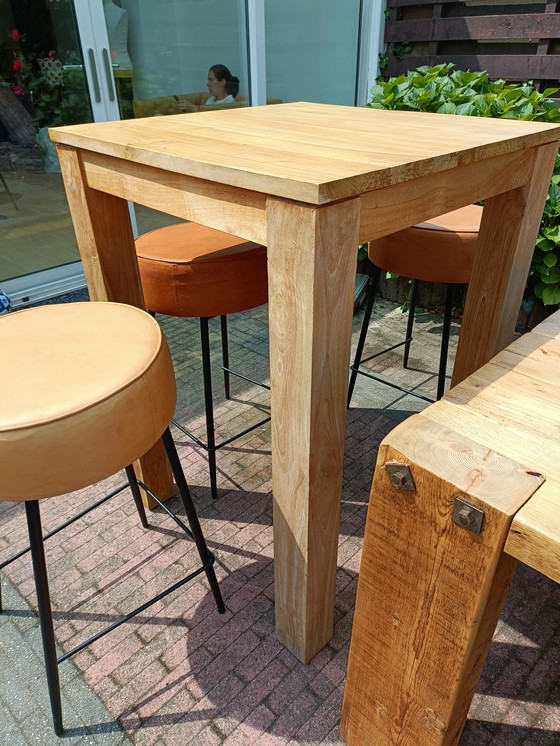 Image 1 of Hardwood standing table