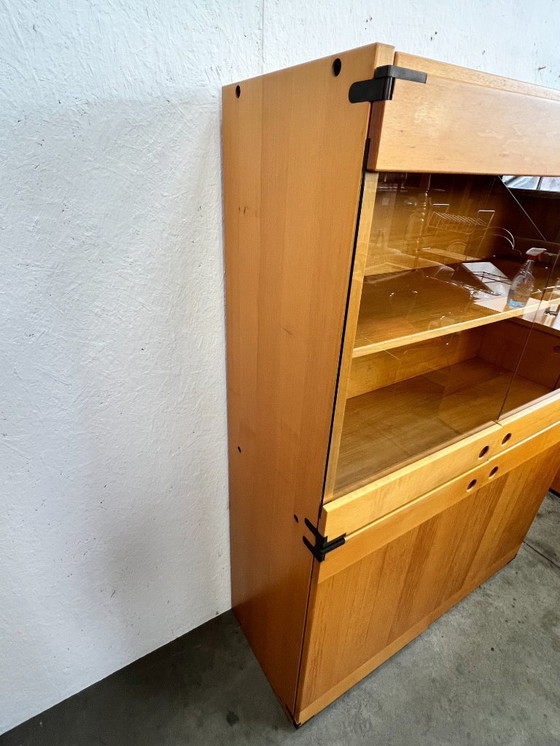 Image 1 of Buffet/armoire haute vintage, en bois de hêtre, Ibisco, Italie, années 1970