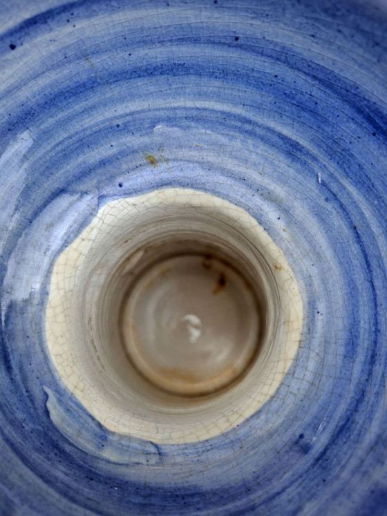 Autentico Makkum/Tichelaar - vaso a tromba policromo dipinto a mano - ca. 1960 – Vasi, Ceramica (photo 4 of 5)