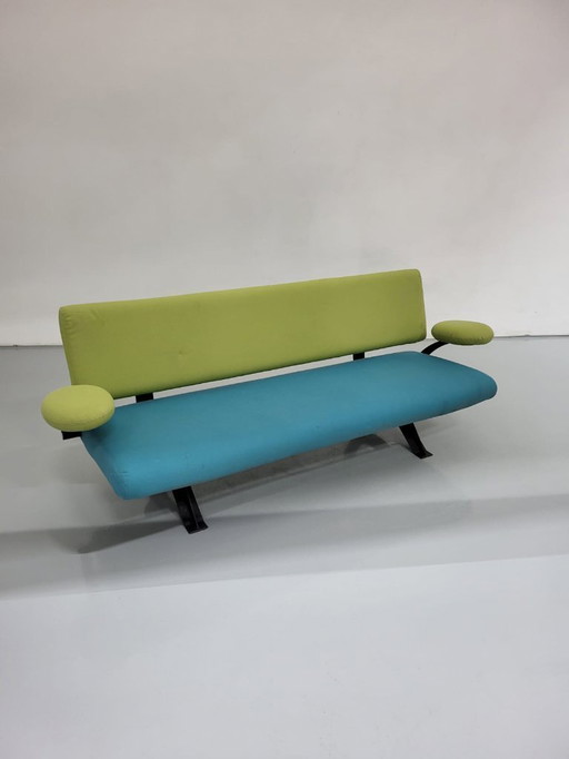 Artifort Orbitbank C341/3, grün/blau