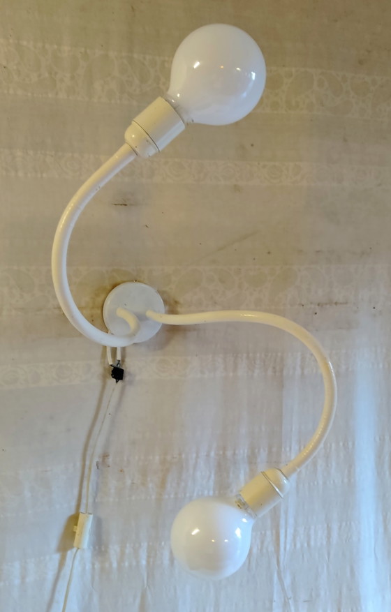 XL Doppelflammige Wandleuchten im Space-Age-Design – 1970er Jahre – Metal (photo 4 of 10)