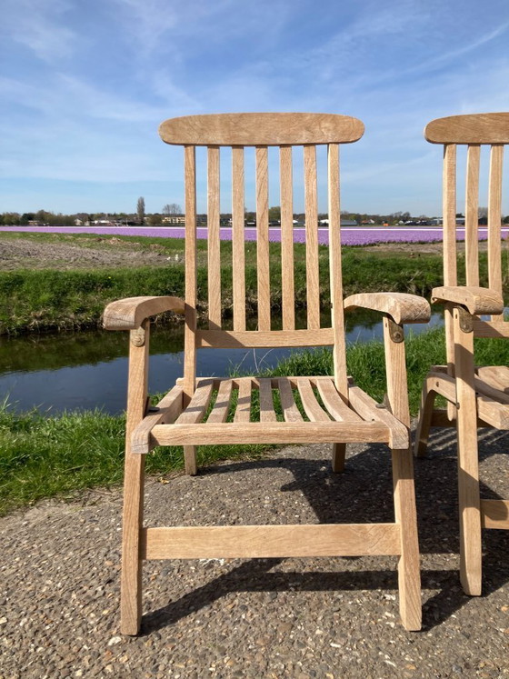 Image 1 of Set van 2 of 4 Garden Lounge chairs, top kwaliteit als NIEUW