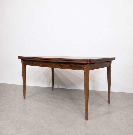 Scandinavian Extendable Teak Dining Table, Circa 1960 – Wood (photo 4 of 9)