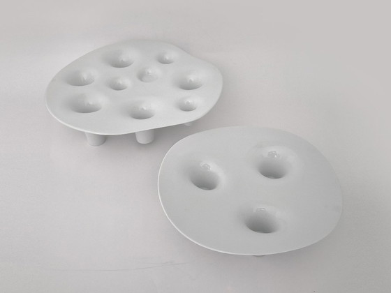 Image 1 of Willem Noyons candlestick fruit bowl set