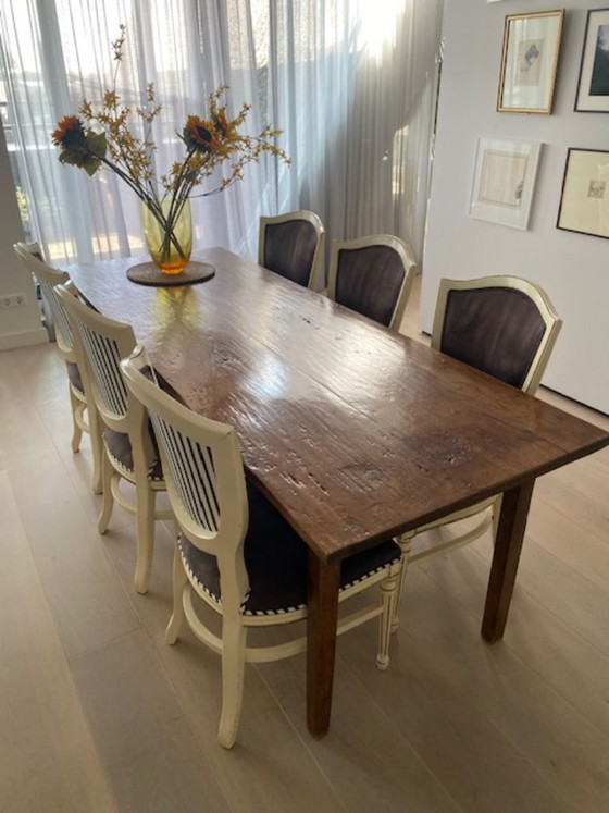 Tavolo da pranzo in teak, marrone, Tavoli da pranzo, Legno, Rustic (foto 2 di 7)