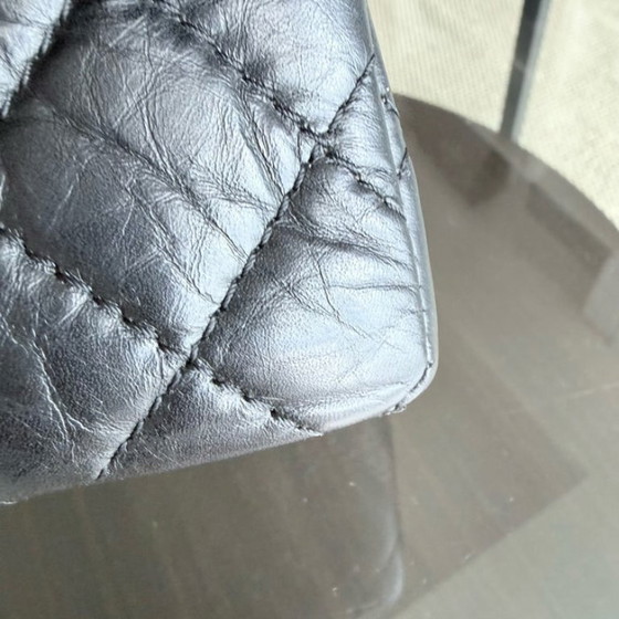 Image 1 of Chanel 2.55 Reissue 226 - Quilted Aged Calfskin Black Ruthenium Silver Hardware