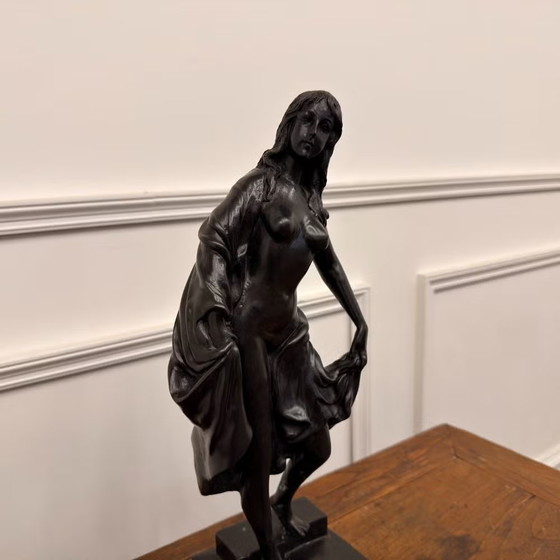 Scultura in bronzo da Amphitrite di Michel Anguier, Scrivanie, Marmo, Marrone, Barok (foto 7 di 11)