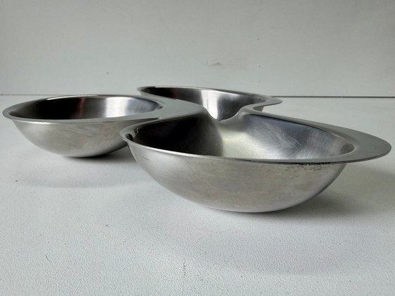 Alessi - Ron Arad - Platter - Babyboop - 3-Compartment RA03 - Stainless Steel – Table accessories, rvs (photo 3 of 7)