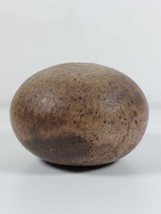 Image 1 of Ceramica d'artista vintage di metà secolo, effetto pietra Ikebana