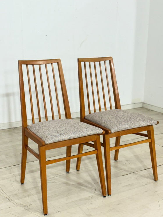 Image 1 of Chaises de salle à manger Hellerau / lot de 2 chaises vintage – années 1960