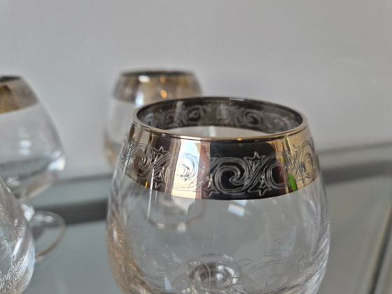 Image 1 of Copas de coñac antiguas de Murano Medici