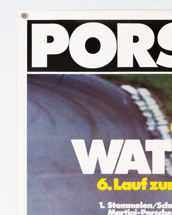 Image 1 of Sieg Watkins Glen 6 Hours – 1976 – Poster originale Porsche vintage di Erich Strenger – Motorsport Racing – 102x76 cm