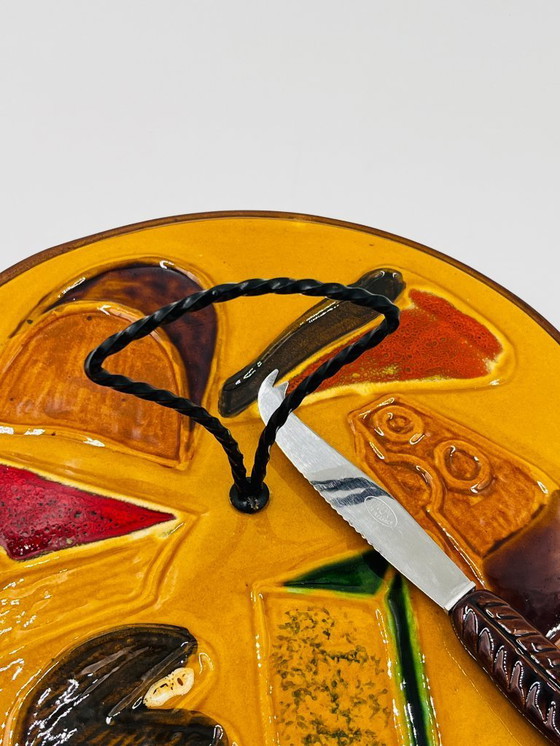 Image 1 of Plateau à Fromages avec couteau Vallauris