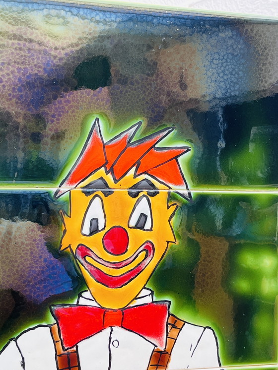 Image 1 of Clown in piastrelle di ceramica Belgio