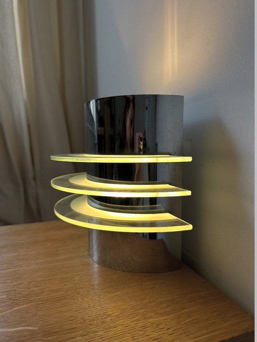 Ikea Drittel vintage lamp chrome and glass