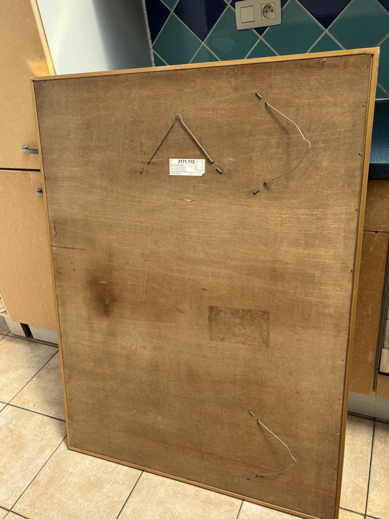 Image 1 of Grande specchio a gradini in stile Hollywood Regency di Deknudt – anni '70/'80