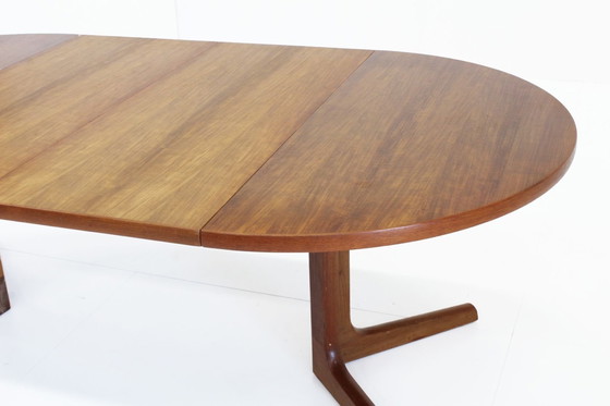 Image 1 of Table à manger ronde extensible vintage danoise 1960s