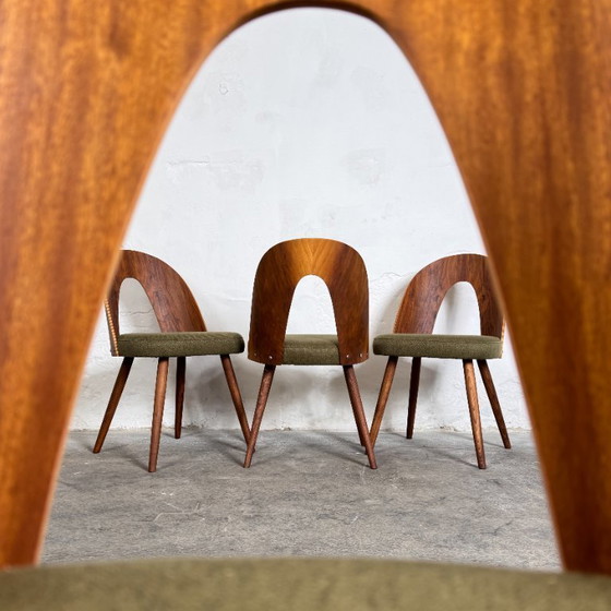 Image 1 of Juego de cuatro sillas de comedor de Antonín Šuman para Tatra Nábytok, años 60 - Totalmente reformadas