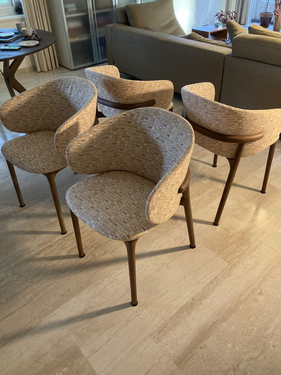 Sedia Artisan Mela noce (set di 4) – Sedie da pranzo, Tessile, Legno (photo 10 of 10)