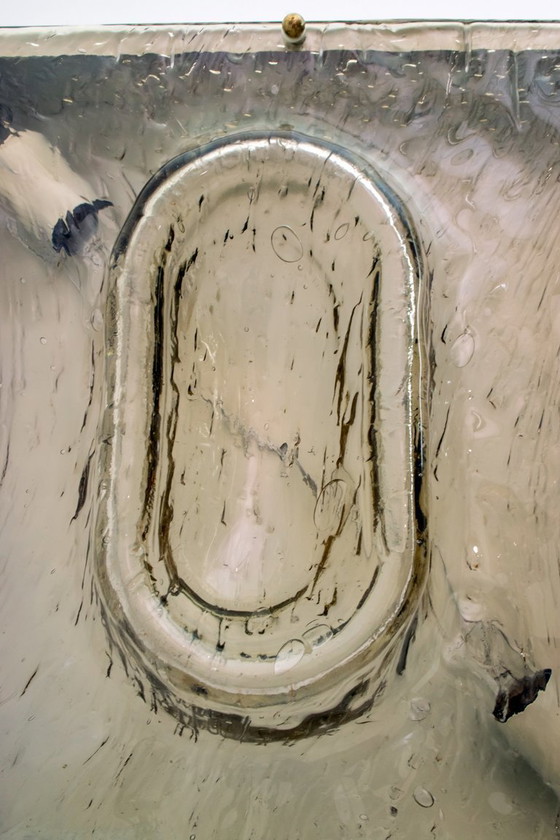 Image 1 of Vier Toni Zuccheri Mid Century Moderne Murano glazen wandlampen voor Venini, 1960