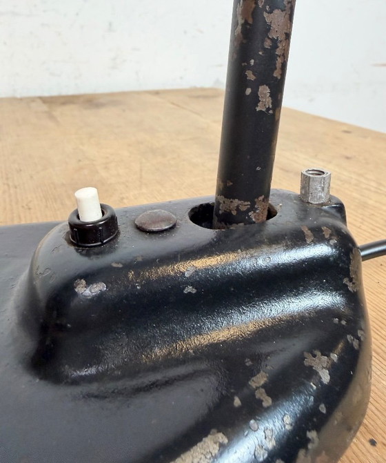 Image 1 of Zwarte industriële Bauhaus tafellamp, jaren 30