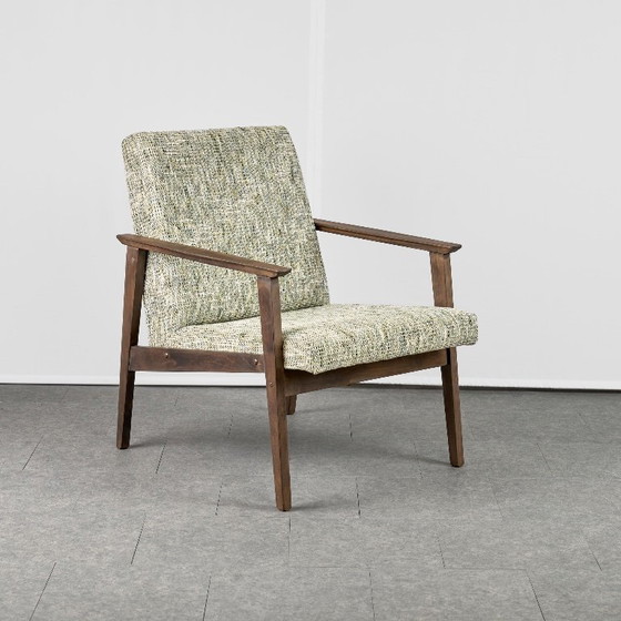 Vintage Armchair, 1960s, Czechoslovakia, Wood, Brown (photo 4 of 14)