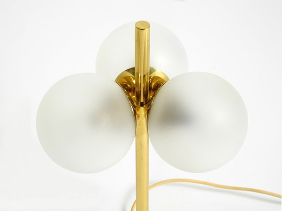 Image 1 of Original 1960s Space Age brass table lamp by Kaiser Leuchten