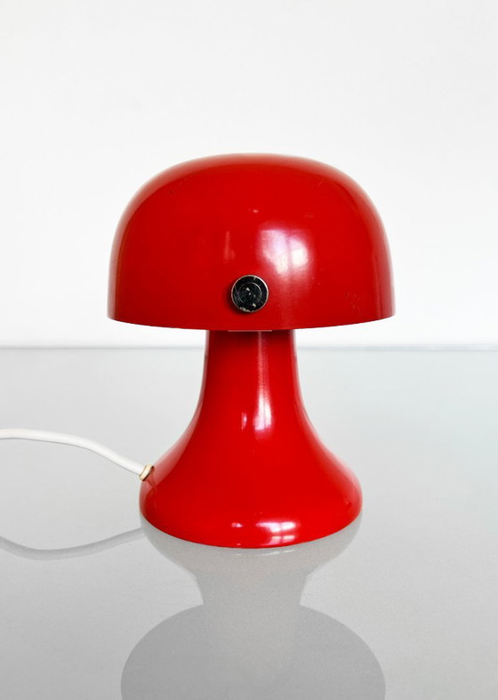 Image 1 of Vintage rood Eclipse tafellampje