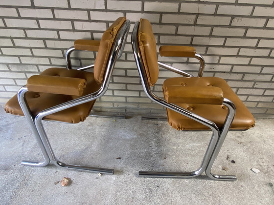 Image 1 of 4 vintage Jerry Johnson stoelen seventies