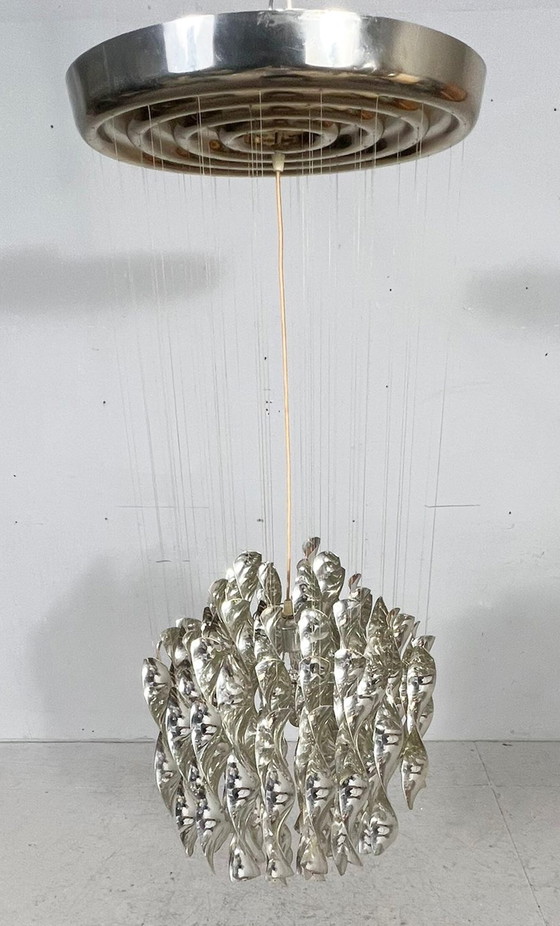 Image 1 of Lampada da soffitto a spirale di Verner Panton per Lüber AG, modello SP1, Germania, anni '70.