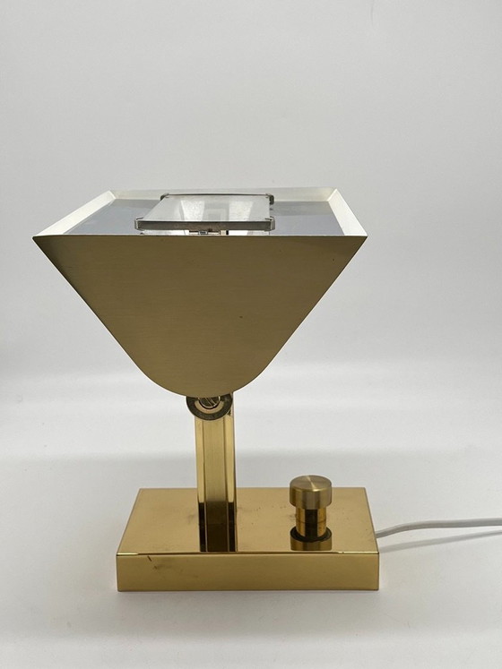 Vintage Postmodern Wall Light 1980s – Gold – Dimmable – 180° Rotatable – Metal (photo 13 of 22)