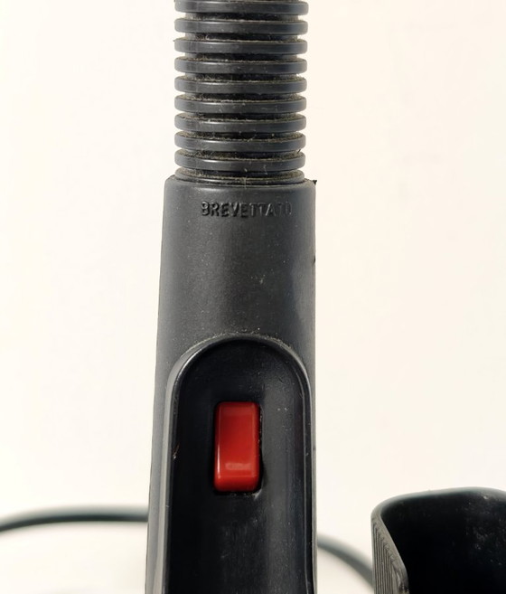 Vintage Orange Gooseneck Desk Lamp, 1990s Memphis Style Task Light, Organizer Base, Table lamps, Plastic (photo 9 of 9)